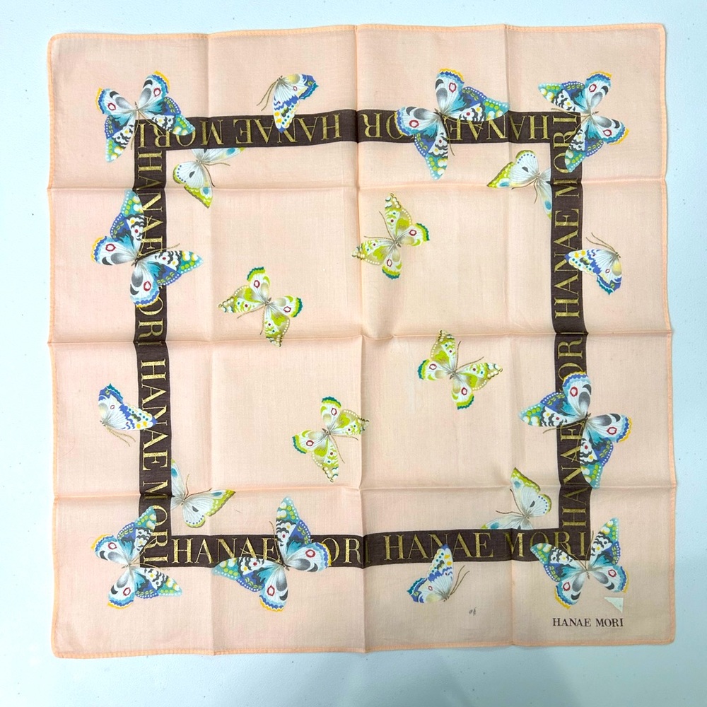 Hanae Mori pink handkerchief